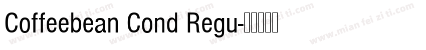 Coffeebean Cond Regu字体转换